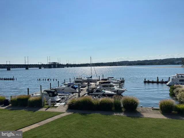 a view of a lake with houses