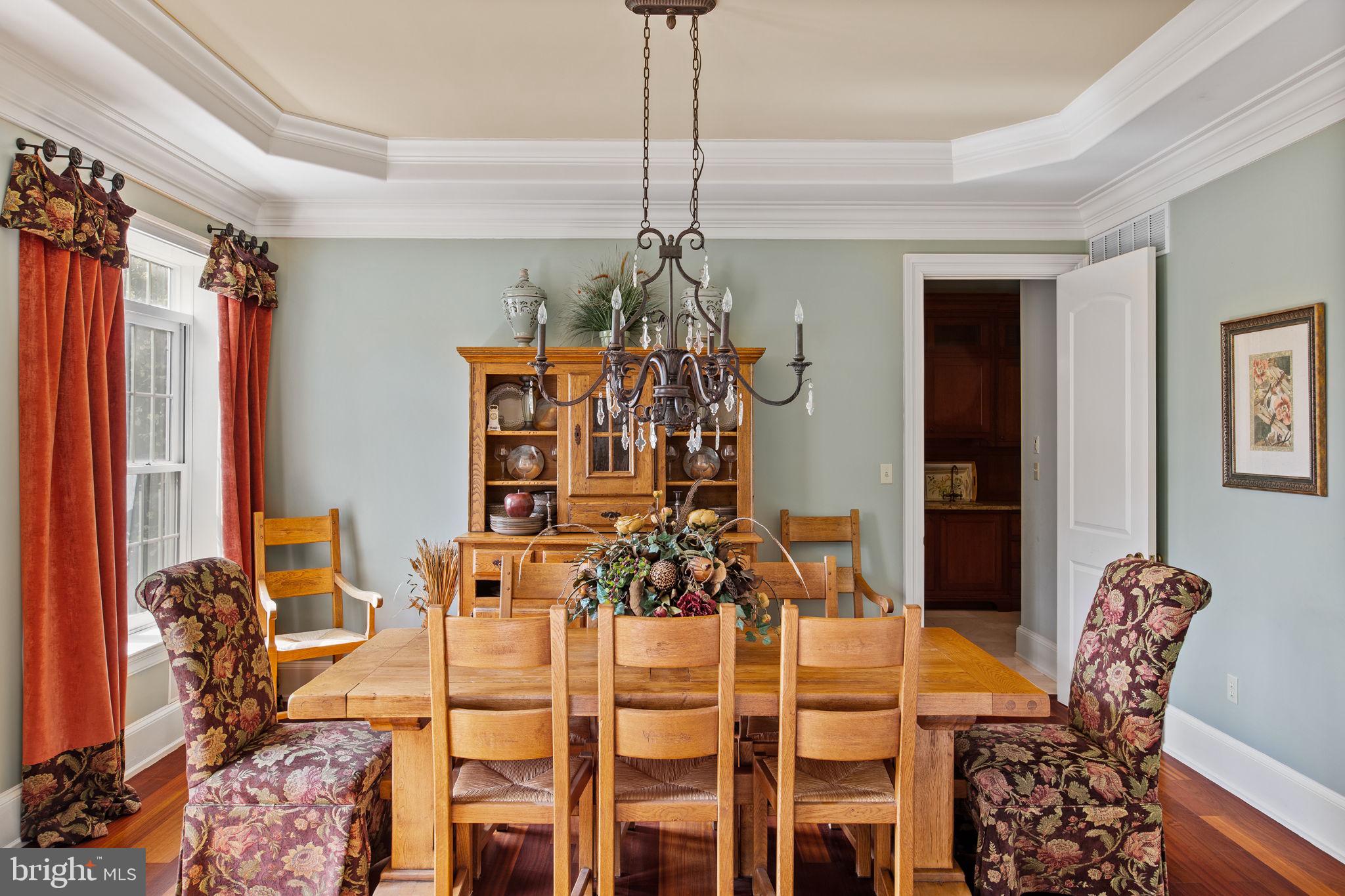 1519 Cedar Hill Road Lower Gwynedd, PA 19002 - Photo 16 of 95 a view of a dining room with furniture and chandelier