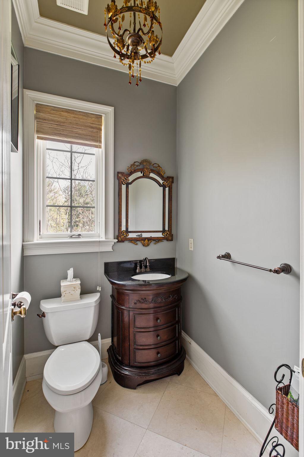 1519 Cedar Hill Road Lower Gwynedd, PA 19002 - Photo 18 of 95 a bathroom with a granite countertop toilet and a sink
