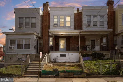 front view of the brick house