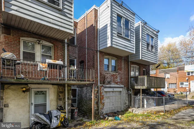 a front view of a building with street