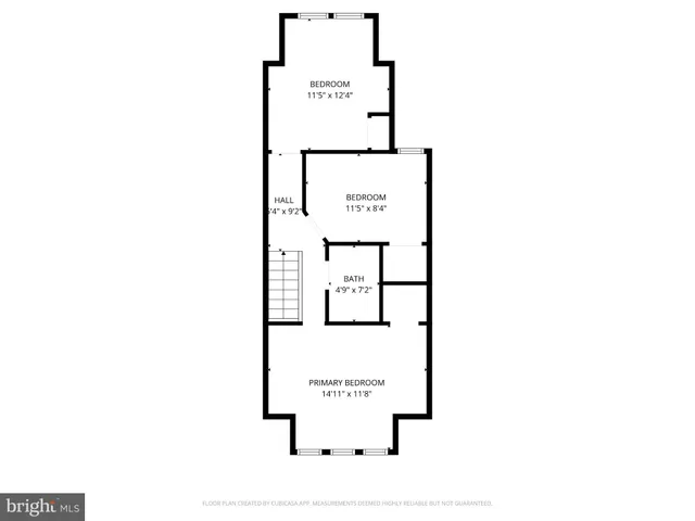 a picture of a bench in front of a door