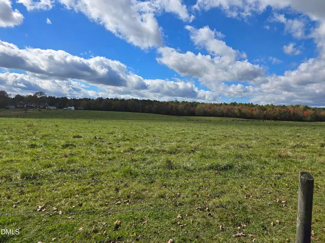 a view of an ocean from a yard