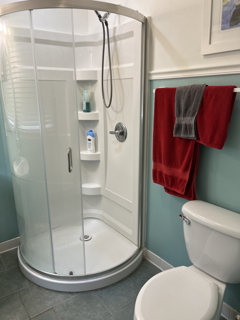 18751 Kings Road Homewood, IL 60430 - Photo 18 of 35 a bathroom with a toilet and a shower