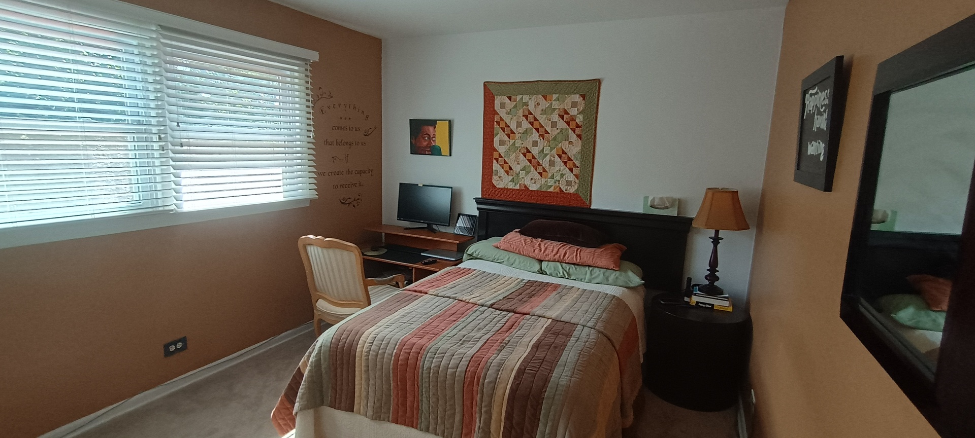 18751 Kings Road Homewood, IL 60430 - Photo 24 of 35 a bedroom with a bed and a flat tv screen on a dresser