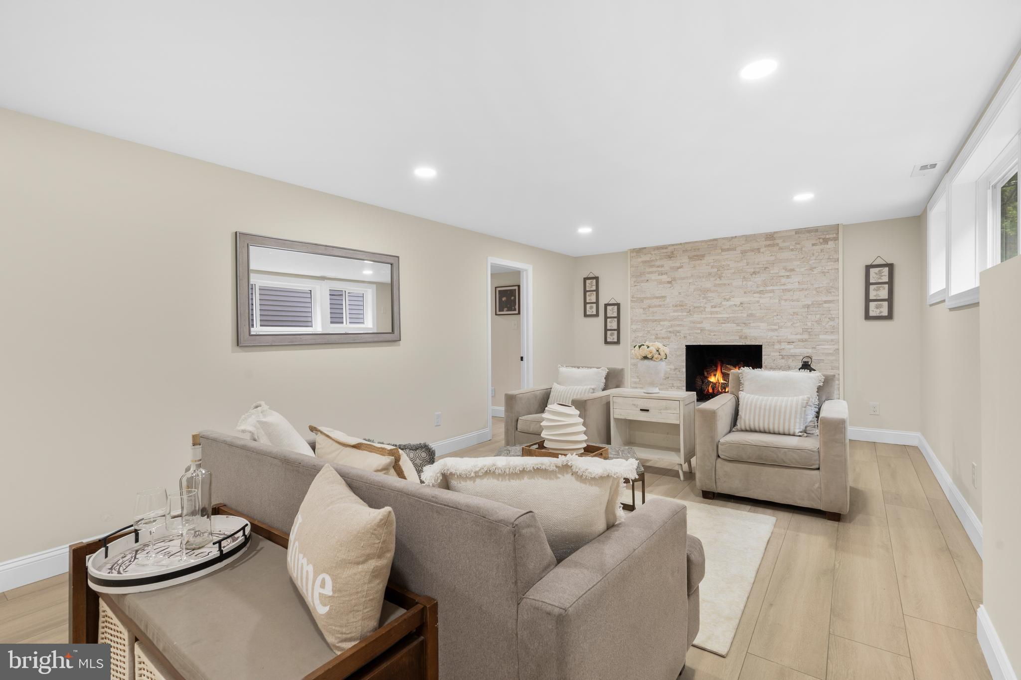 120 Canterbury Road Mount Laurel, NJ 08054 - Photo 27 of 46 a living room with furniture and a fireplace