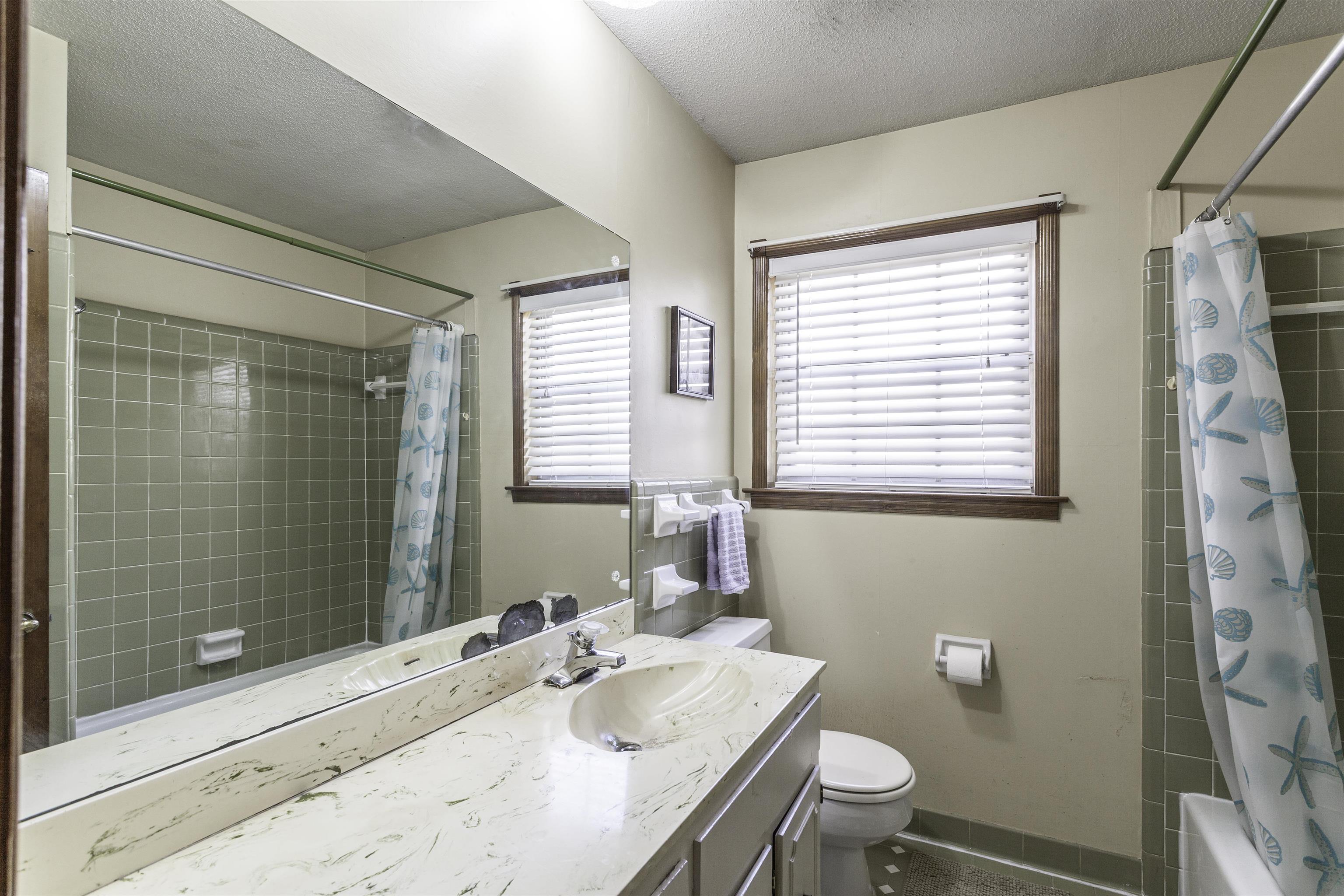 3462 Fox Meadows Road Memphis, TN 38115 - Photo 18 of 23 a bathroom with a granite countertop sink toilet and shower