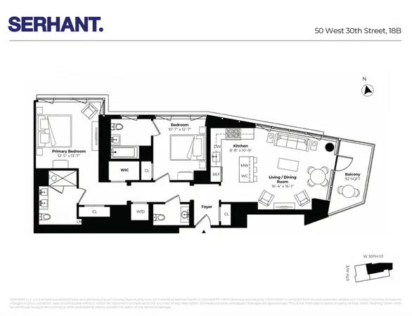 $2,325,000 | 50 West 30th Street, Unit 18B | NoMad