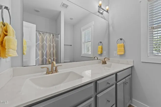 a view of a hallway with a bedroom