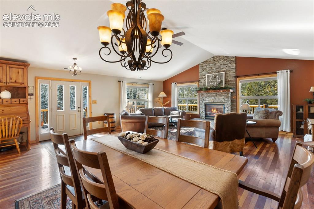 2809 Edlowe Road Woodland Park, CO 80863 - Photo 13 of 42 Dining and Living room