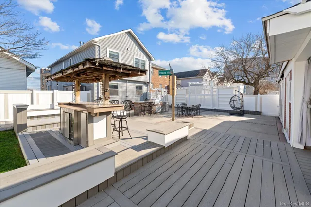 a view of a house with roof deck