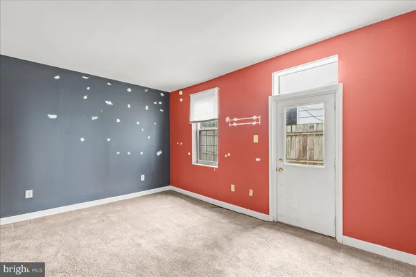 a view of an empty room