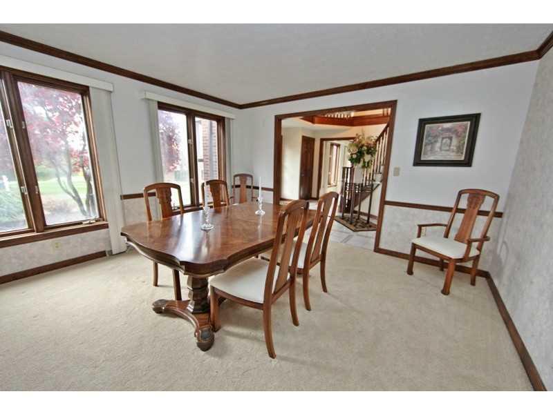 346 Germain Road Wexford, PA 15090 - Photo 3 of 20 Dining Room. Formal dining room with wood crown molding and chair rail.