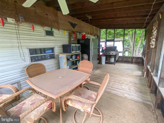 a view of outdoor space with seating space