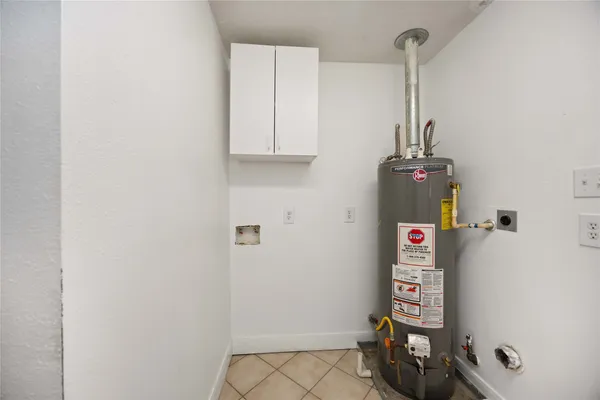 a room with storage and utility