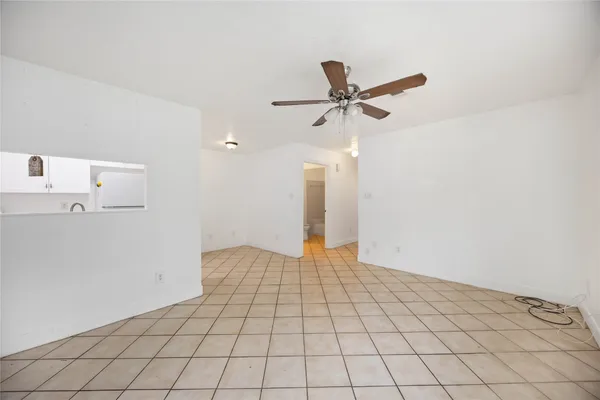 a view of an empty room