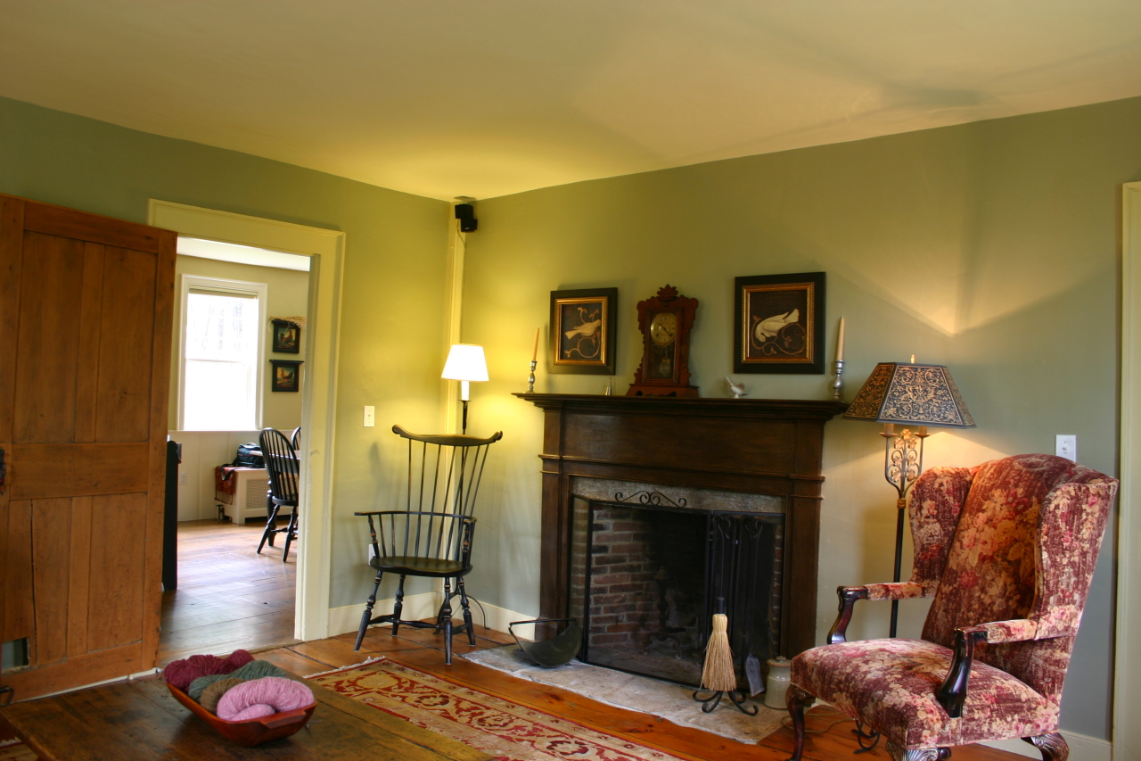 228 North Beech Plain Road Sandisfield, MA 01255 - Photo 11 of 33 Living Room-Brick & Stone Fireplace