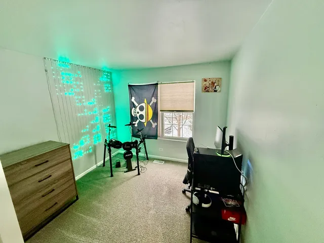 a room with toys and stairs