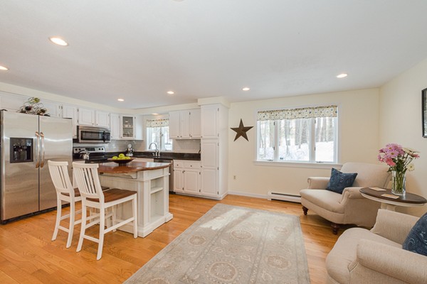 3 Pingree Farm Road Georgetown, MA 01833 - Photo 13 of 28 a living room with furniture and kitchen view