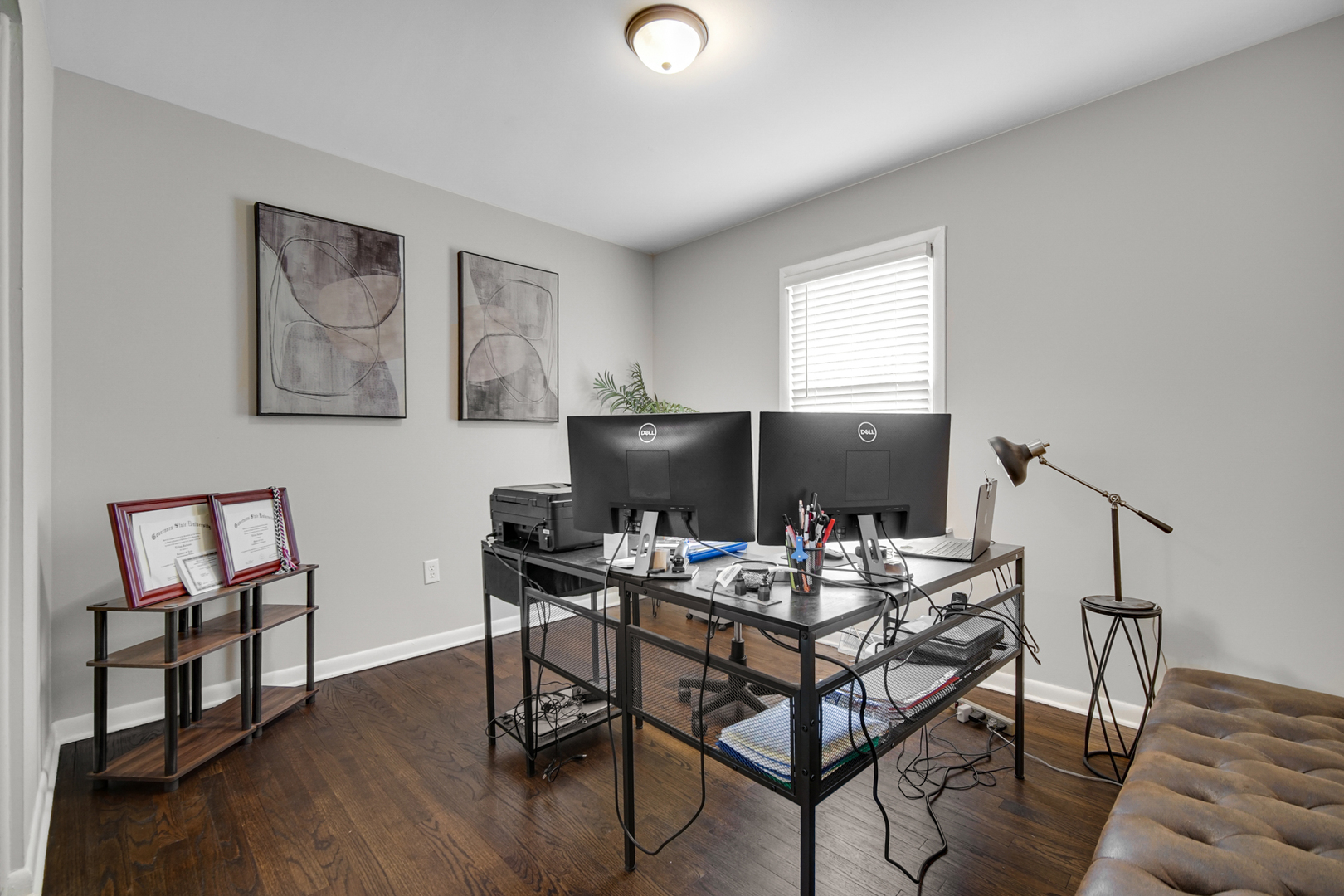 17509 Maple Avenue Lansing, IL 60438 - Photo 9 of 27 a work room with furniture and wooden floor