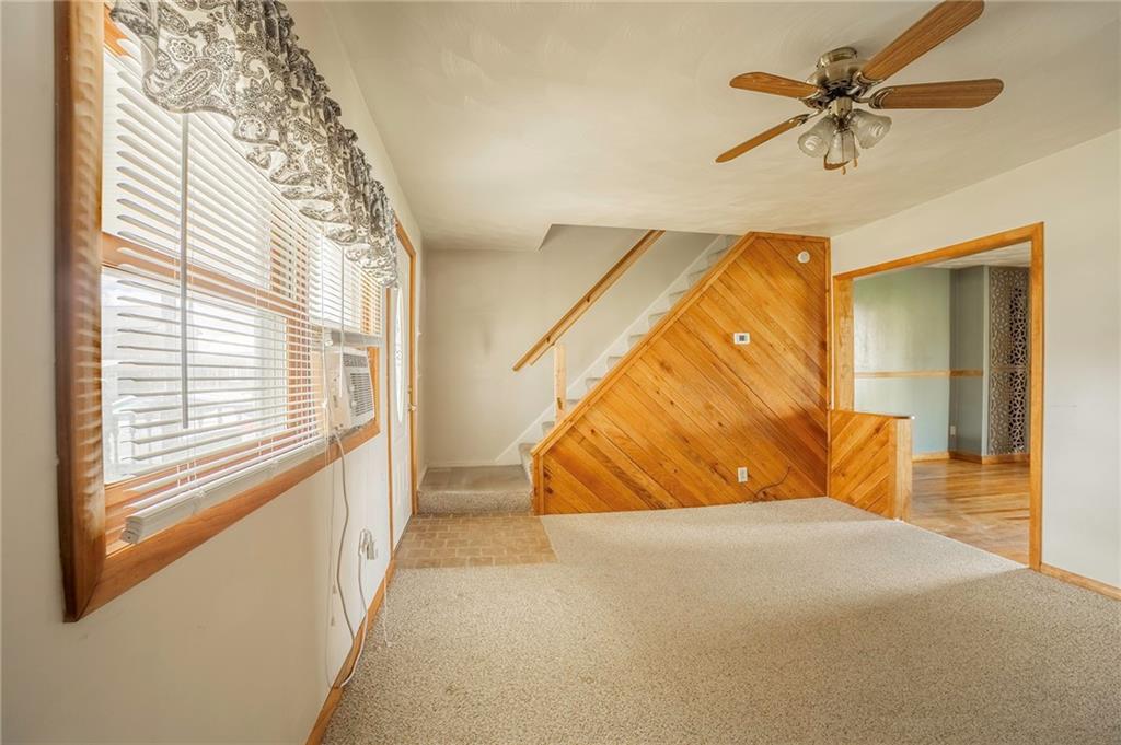116 10th Street Lucerne Mines, PA 15754 - Photo 2 of 20 a view of a staircase and a ceiling fan