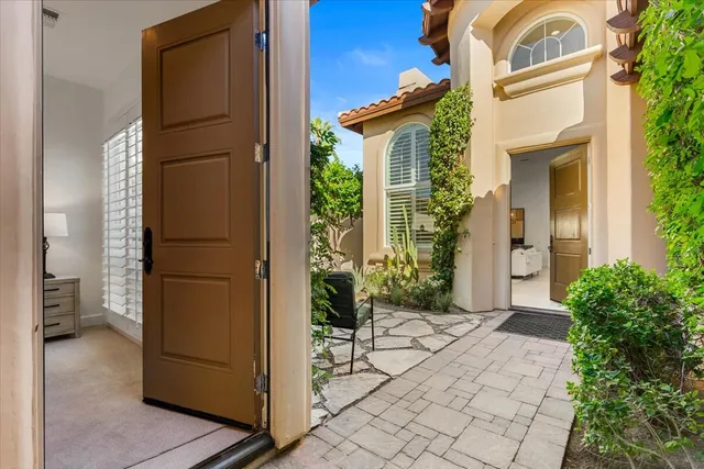 a view of a entryway door of the house