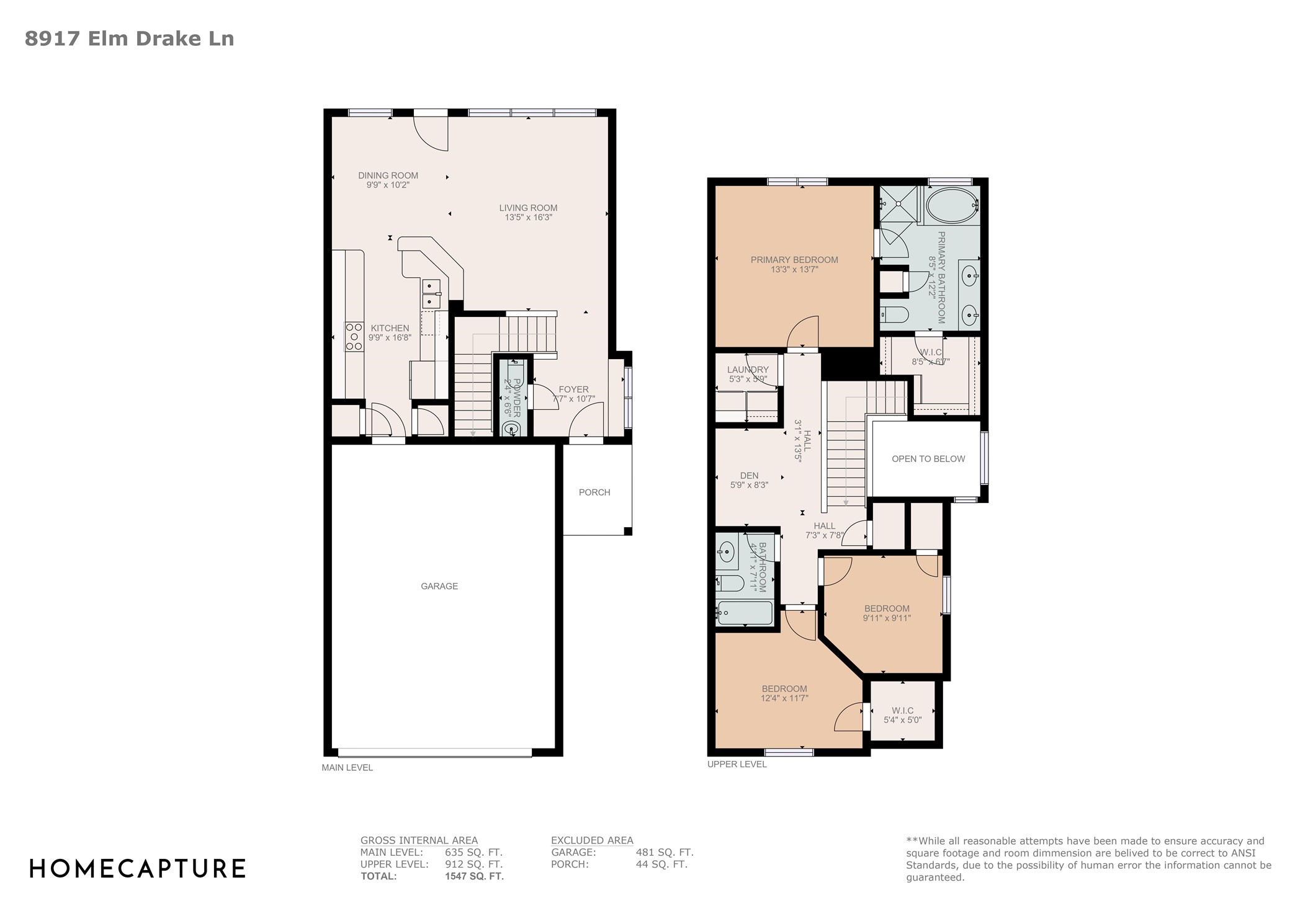 8917 Elm Drake Lane Humble, TX 77338 - Photo 25 of 25 a picture of floor plan