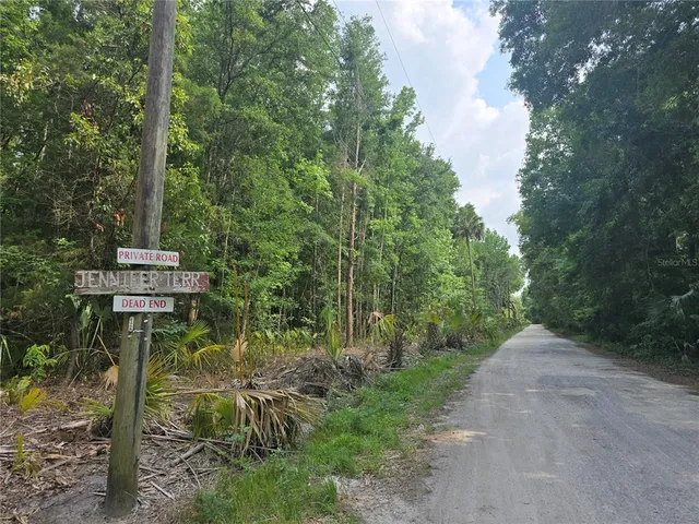 a view of a backyard of a house