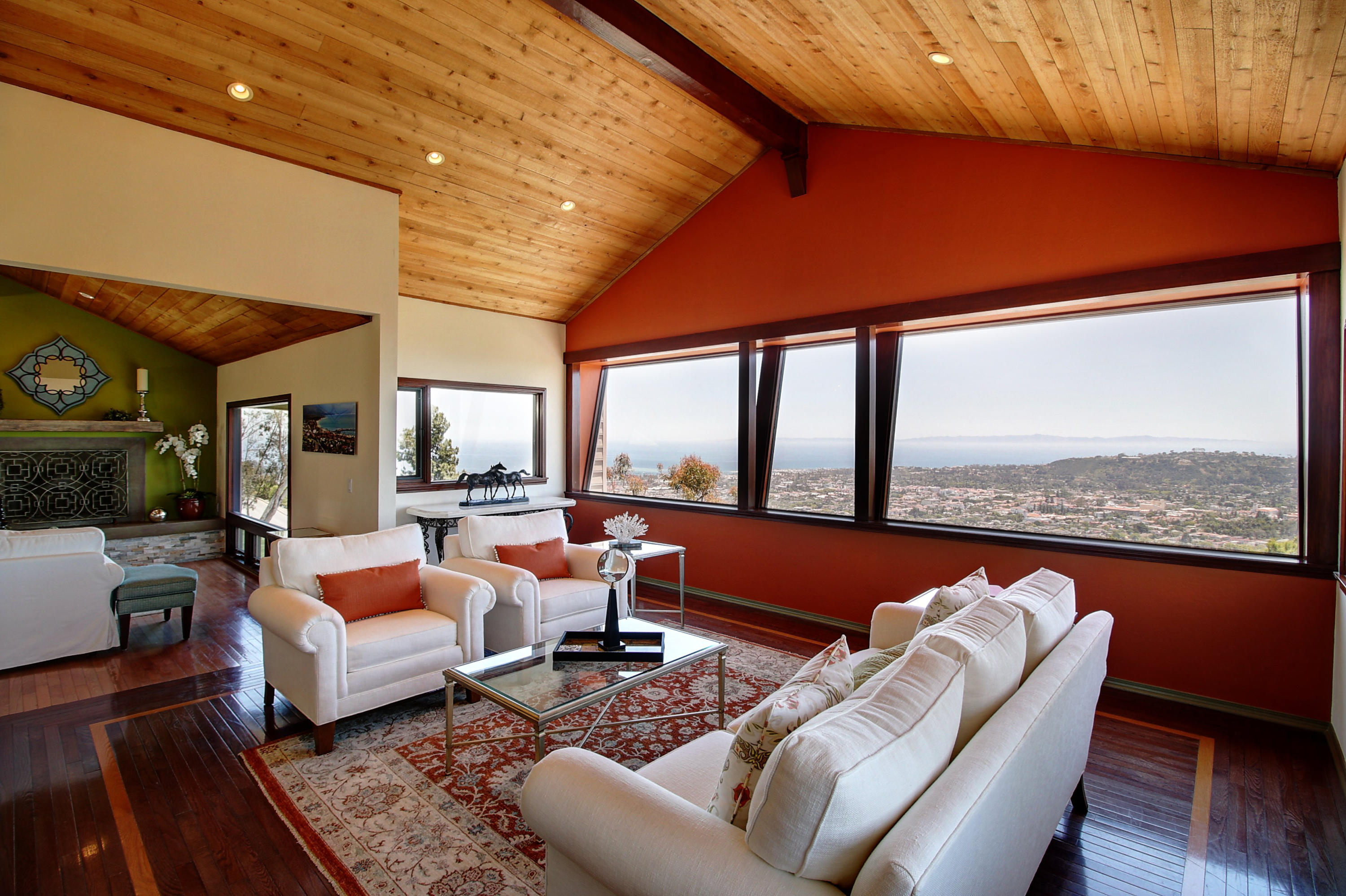 1710 Mission Ridge Road Santa Barbara, CA 93103 - Photo 5 of 27 a outdoor living space with furniture and a floor to ceiling window