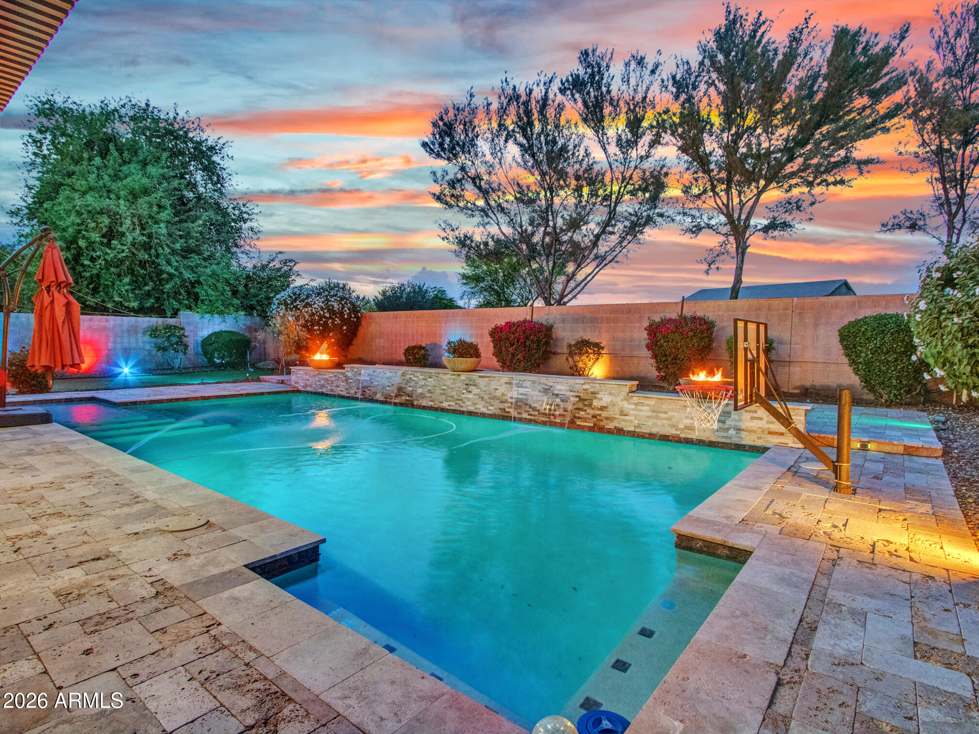 18216 West Montecito Avenue Goodyear, AZ 85395 - Photo 23 of 26 Evening_03_Backyard-&-Pool-(5)