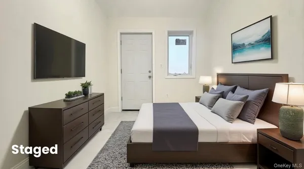 a view of a small space with window
