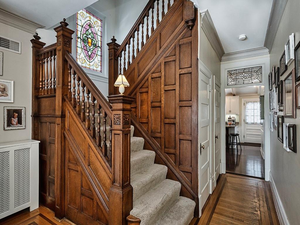 606 Bower Hill Road Pittsburgh, PA 15243 - Photo 3 of 24 a view of entryway and hall with wooden floor