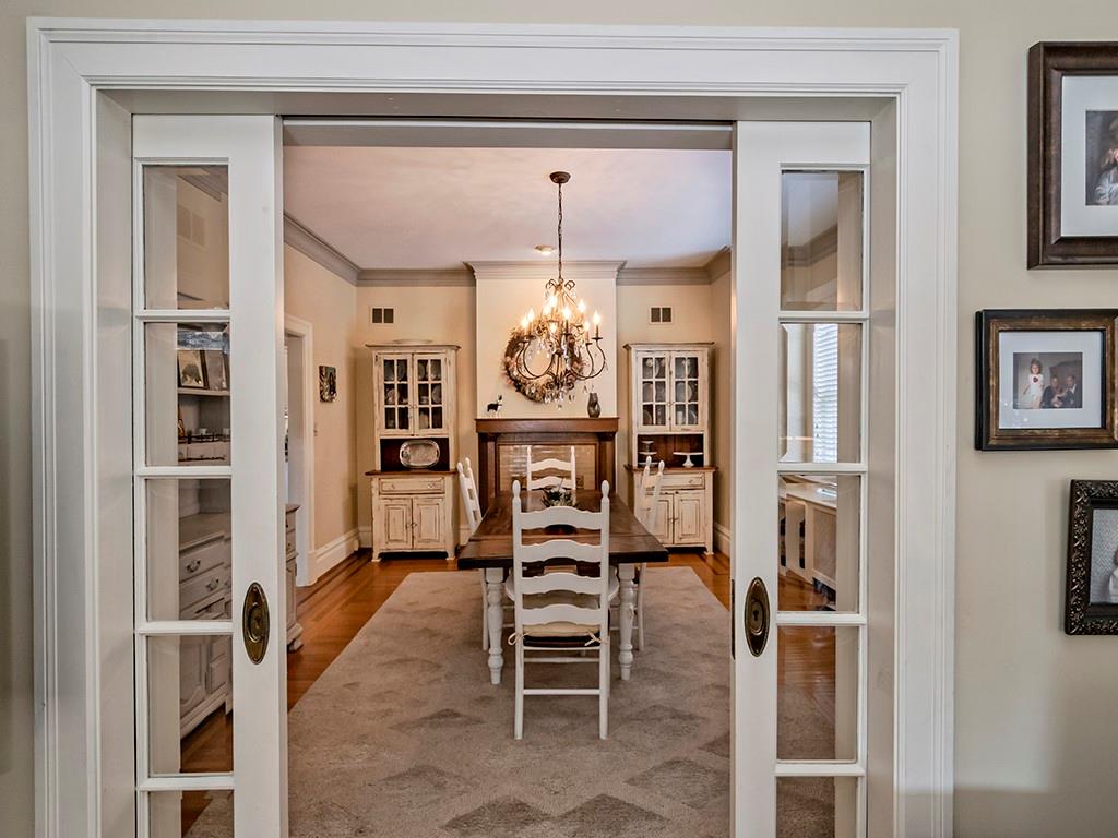 606 Bower Hill Road Pittsburgh, PA 15243 - Photo 6 of 24 a dining room with furniture and chandelier
