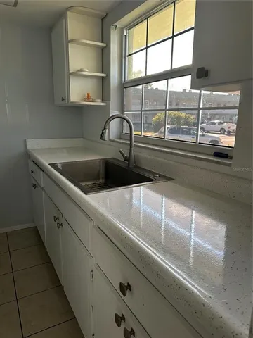 a close view of sink and tap