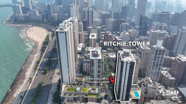 a view of a city with tall buildings