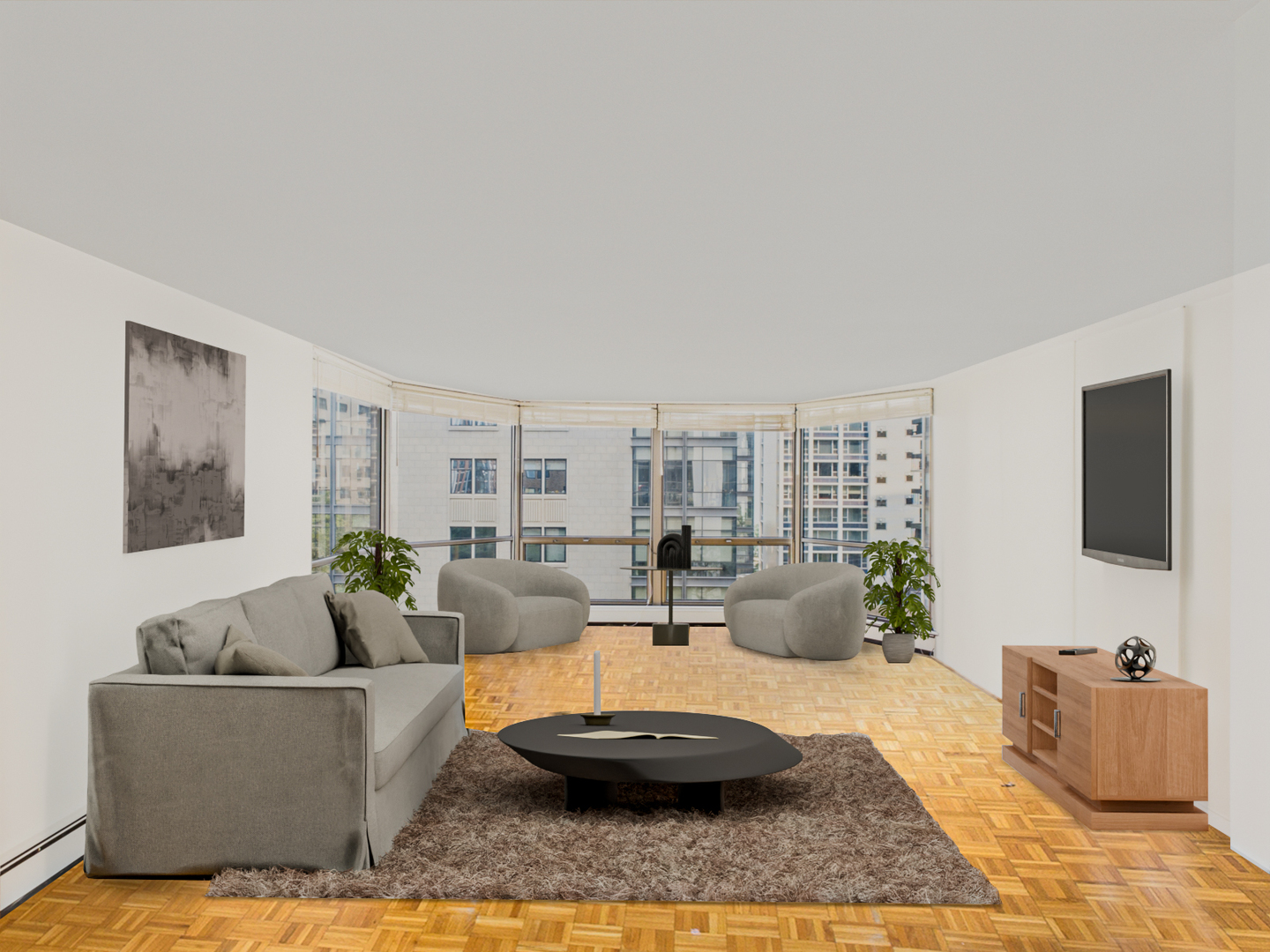 1310 North Ritchie Court, Unit 7D Chicago, IL 60610 - Photo 2 of 38 a living room with furniture and a flat screen tv