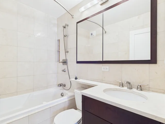 a city view with tall buildings