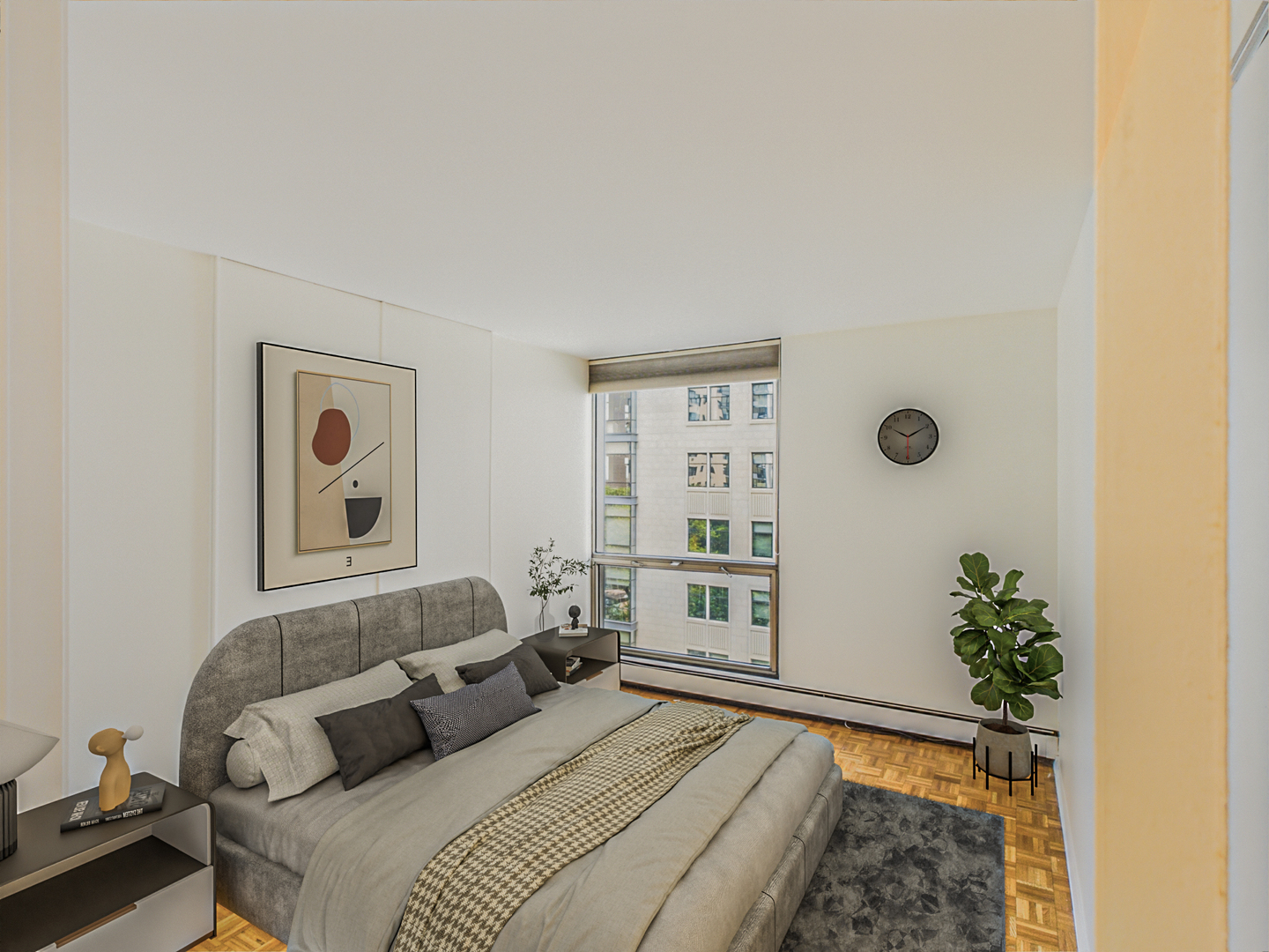 1310 North Ritchie Court, Unit 7D Chicago, IL 60610 - Photo 4 of 38 a bedroom with a bed and a potted plant