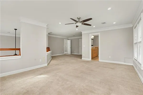 a view of an empty room