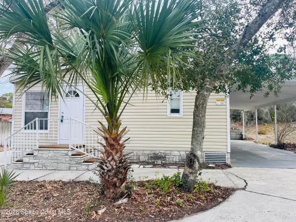 a plant that is in front of a house