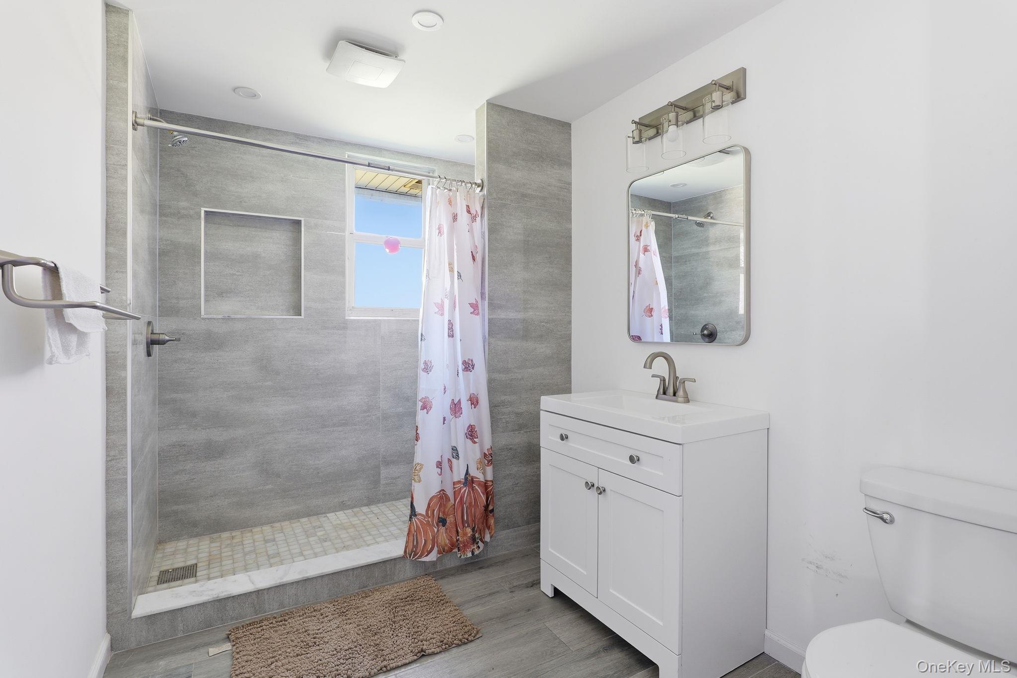 284 Bonnie Brook Road Roscoe, NY 12776 - Photo 20 of 25 a bathroom with a sink a toilet and shower