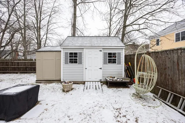 a view of a house with a patio