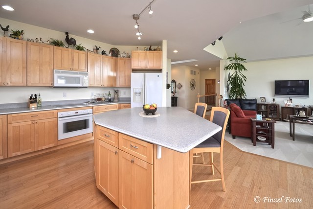 30813 Lincoln Road Genoa, IL 60135 - Photo 7 of 20 a kitchen with a sink cabinets and wooden floor