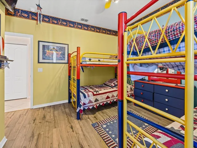 a view of a street with an outdoor space