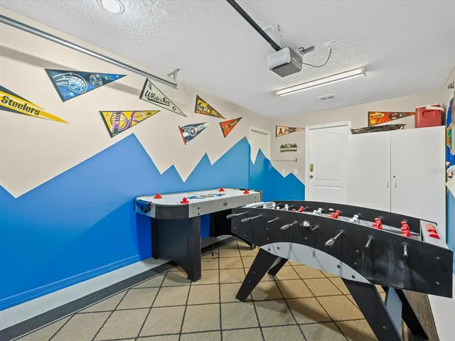 a room with musical instruments