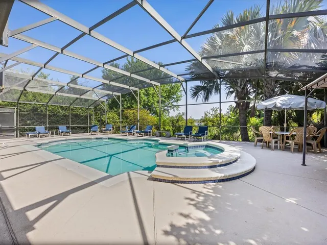 a outdoor view with a sitting space