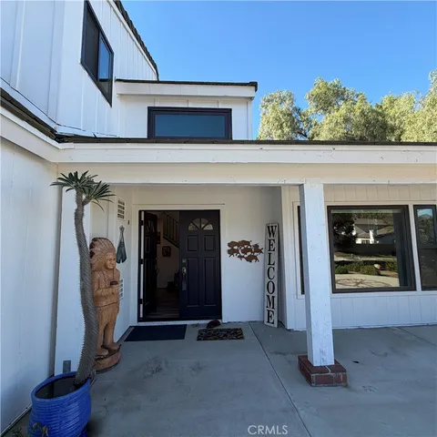 a view of a entryway door of the house