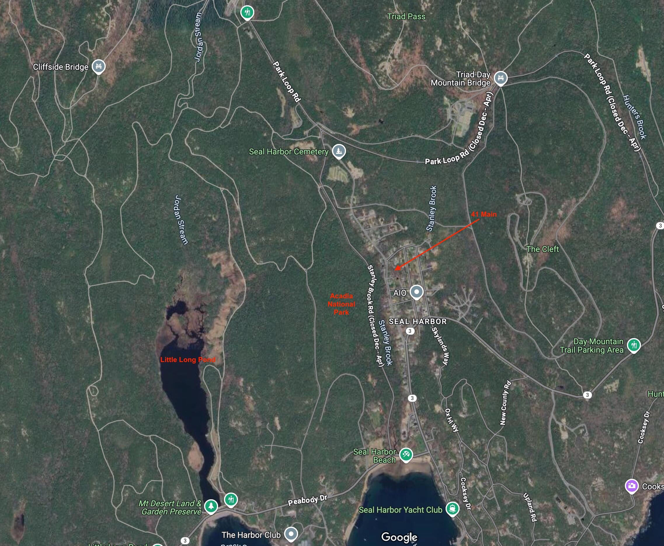 41 Main Street Mount Desert, ME 04675 - Photo 50 of 52 Aerial-Map Seal Harbor