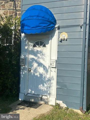 a view of a house with a small window