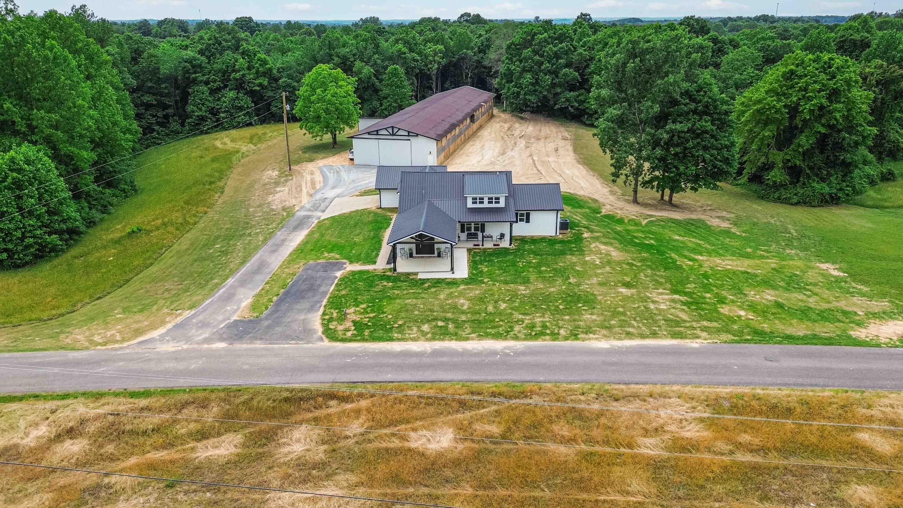 2913 Gentry Mill Road Russell Springs, KY 42642 - Photo 5 of 33 House and barn aerial